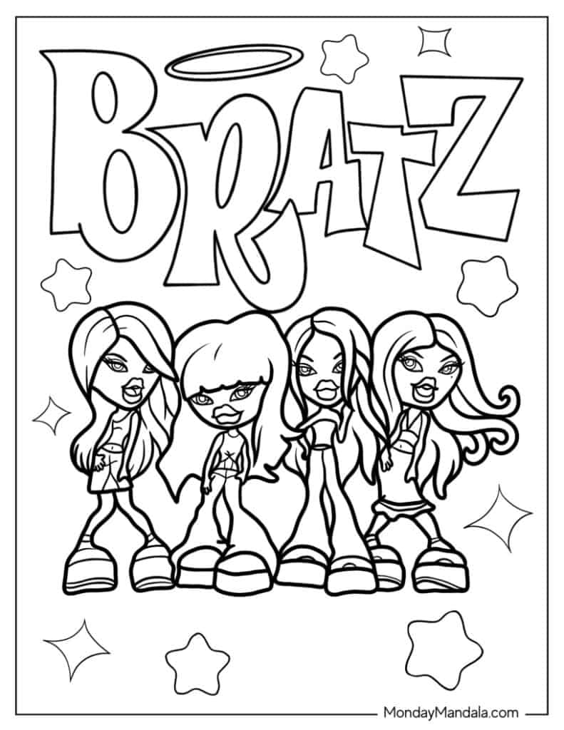 29 Bratz Coloring Pages Free PDF Printables 29 Bratz Coloring Pages Free PDF Printables