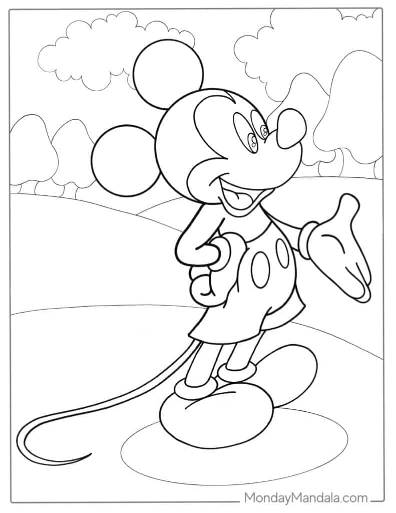 mickey mouse to colour
