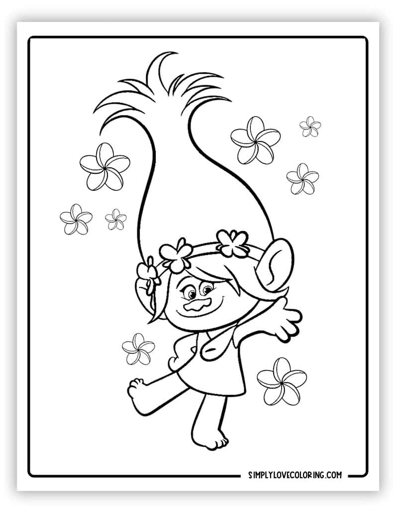 troll movie coloring sheets troll movie coloring sheets