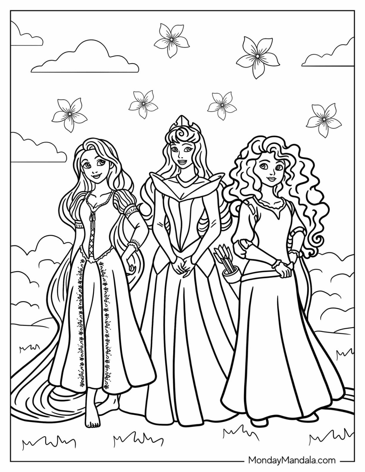 colouring pictures of rapunzel