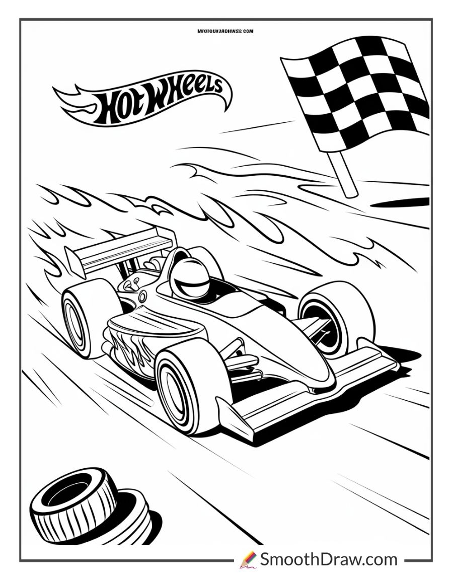 38 Hot Wheels Coloring Pages
