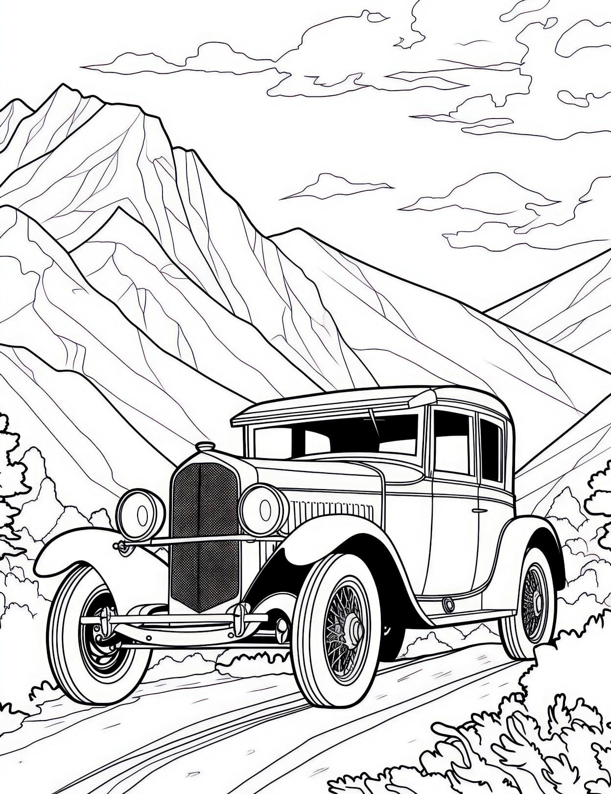 old car coloring pages old car coloring pages