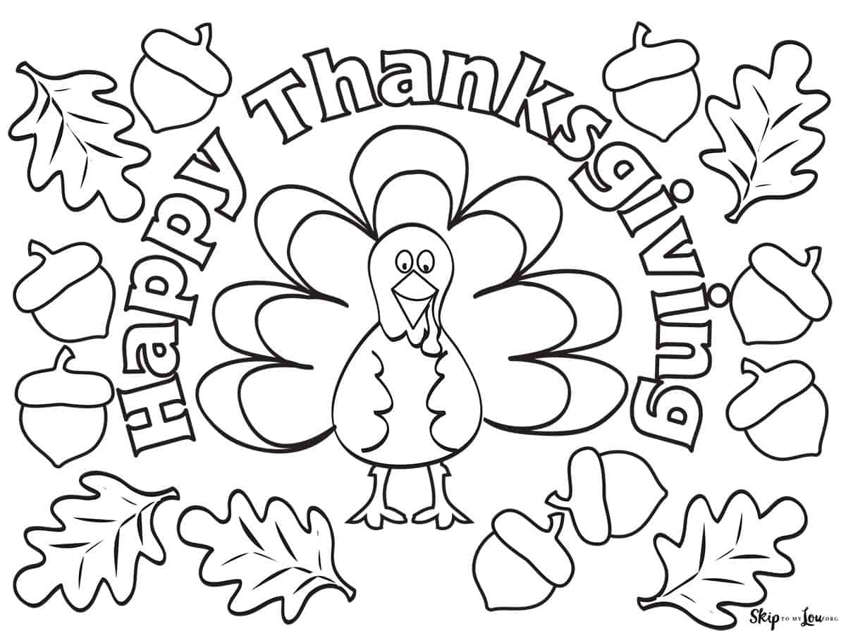 turkey coloring pages to print