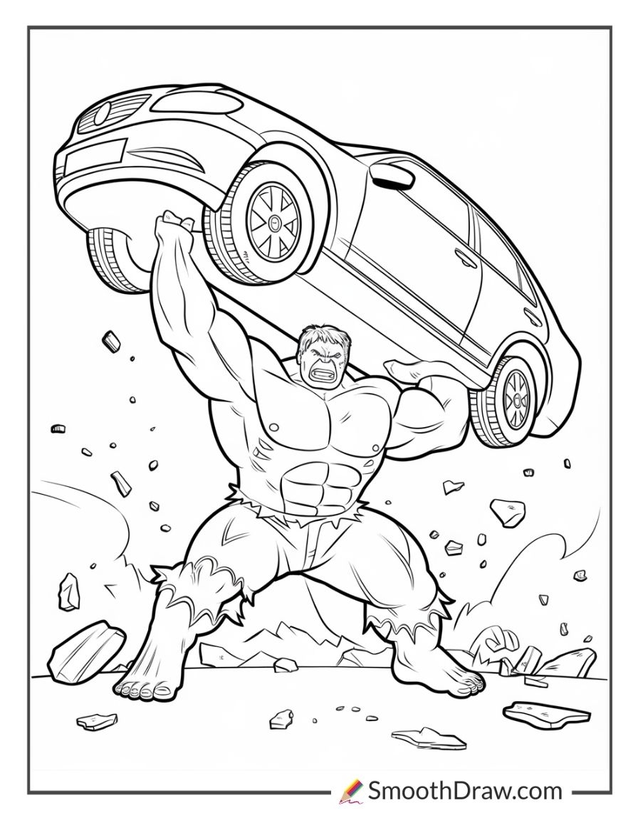 51 Hulk Coloring Pages Free Printables