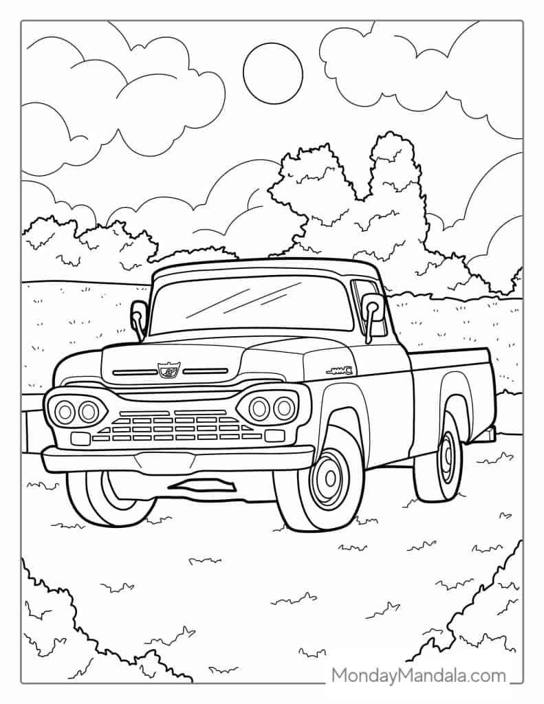 52 Car Coloring Pages Free PDF Printables 52 Car Coloring Pages Free PDF Printables