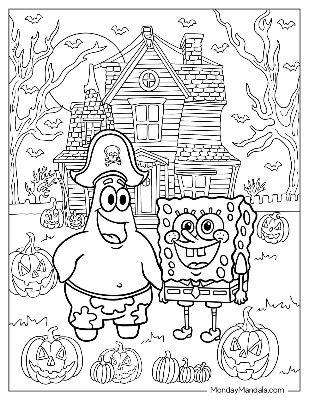 spongebob squarepants colouring sheets