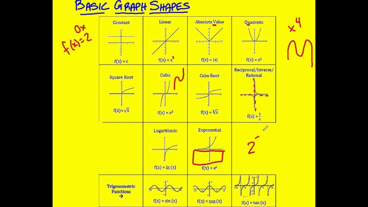 6 Basic Graph Shapes YouTube