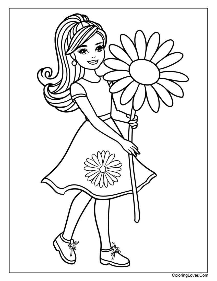 66 Barbie Coloring Pages Free Printables For Girls