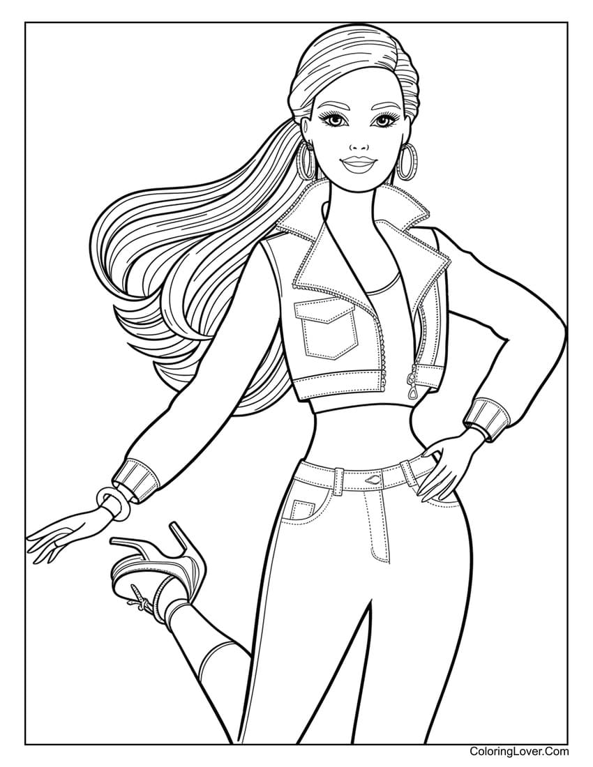 66 Barbie Coloring Pages Free Printables For Girls 