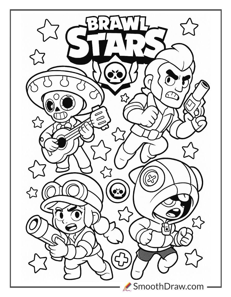 brawl stars coloring pages brawl stars coloring pages