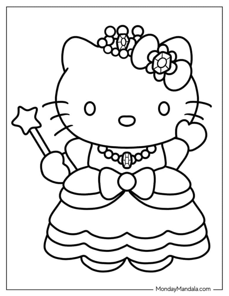 hello kitty coloring pages hello kitty coloring pages