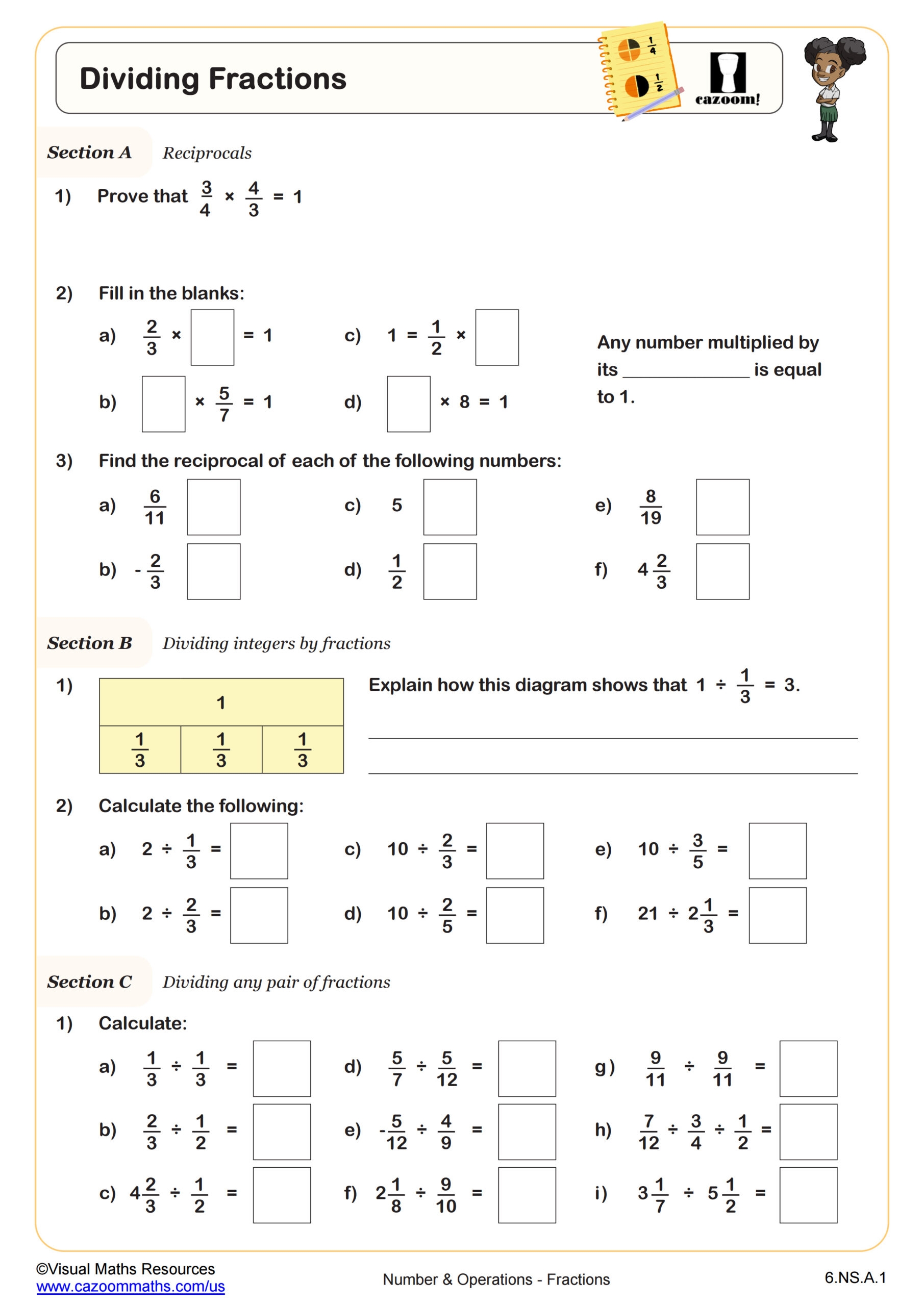 6th Grade Math Worksheets Free Printable PDFs With Answers