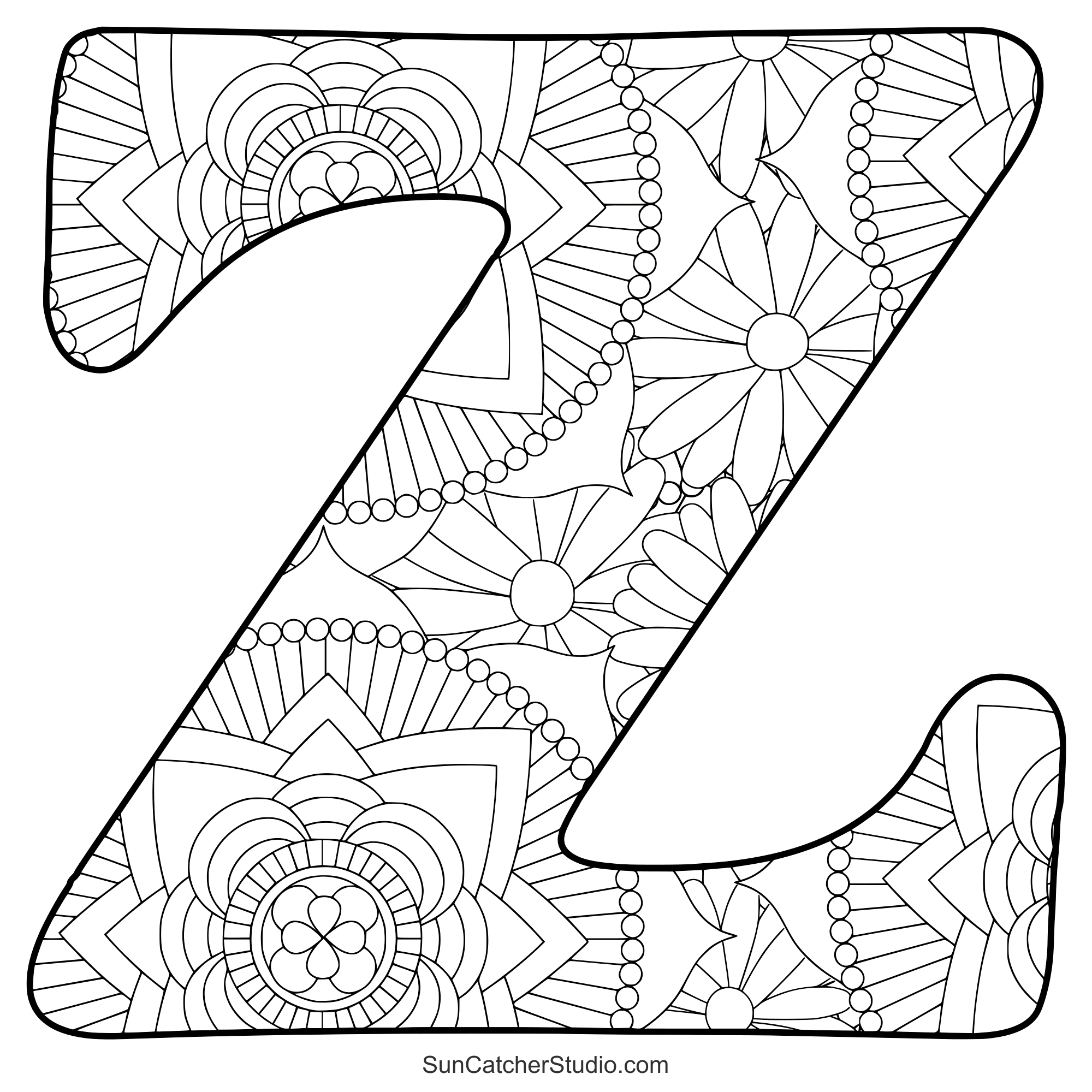 z pictures to color