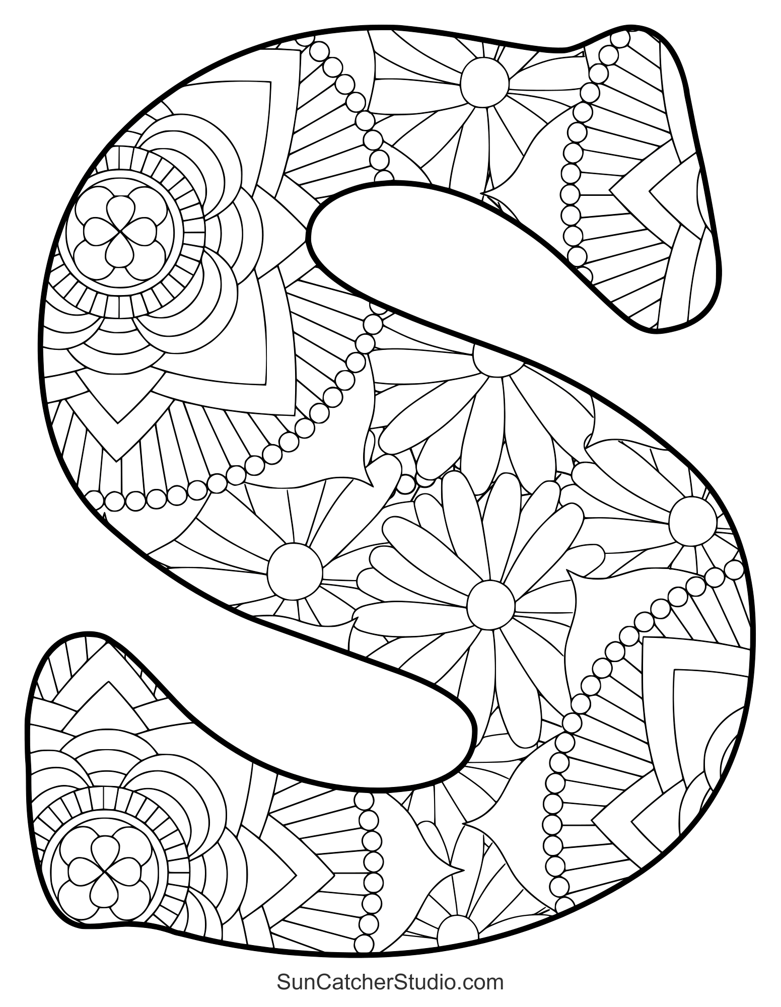 letter s coloring pages