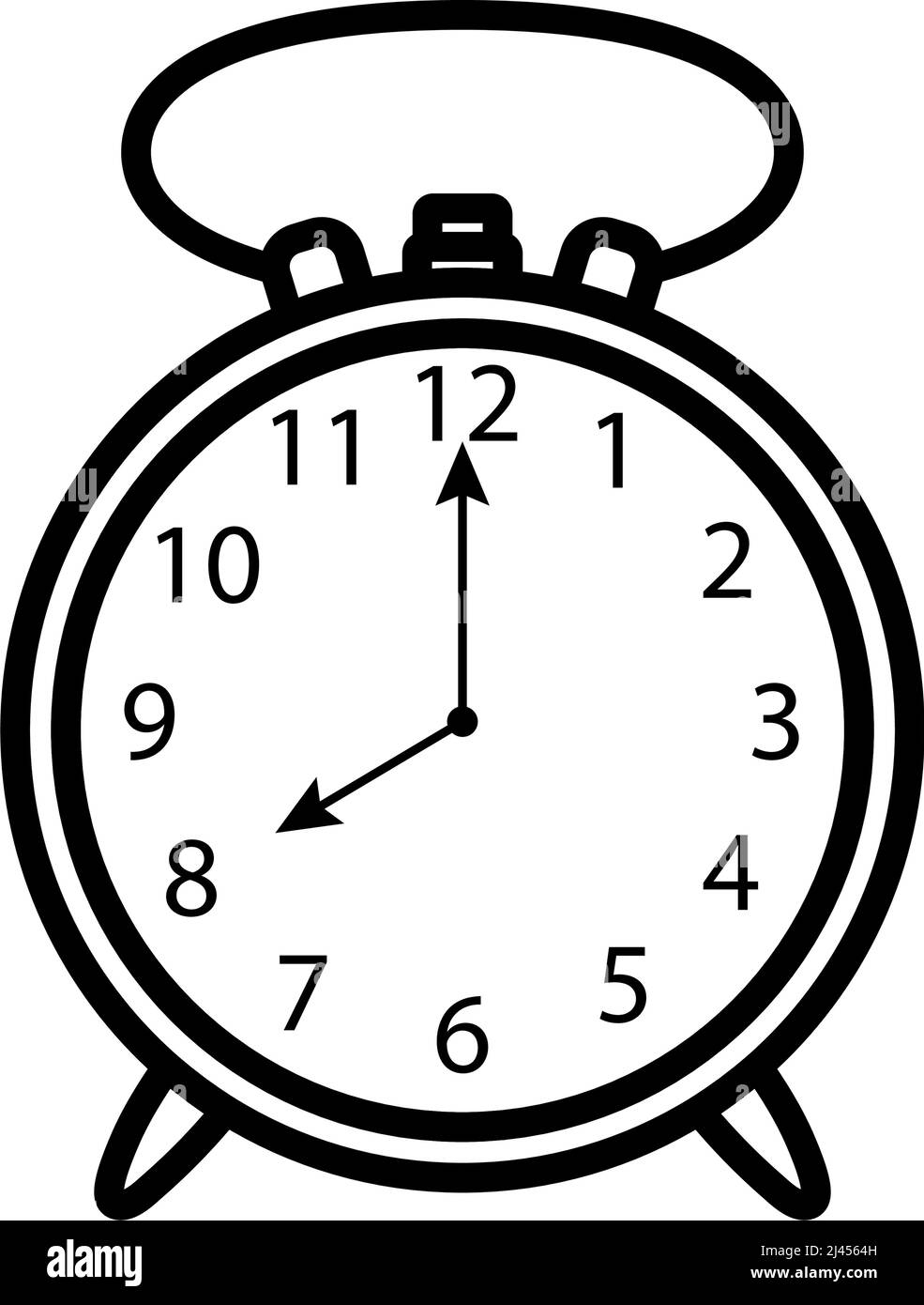 outline of a clock
