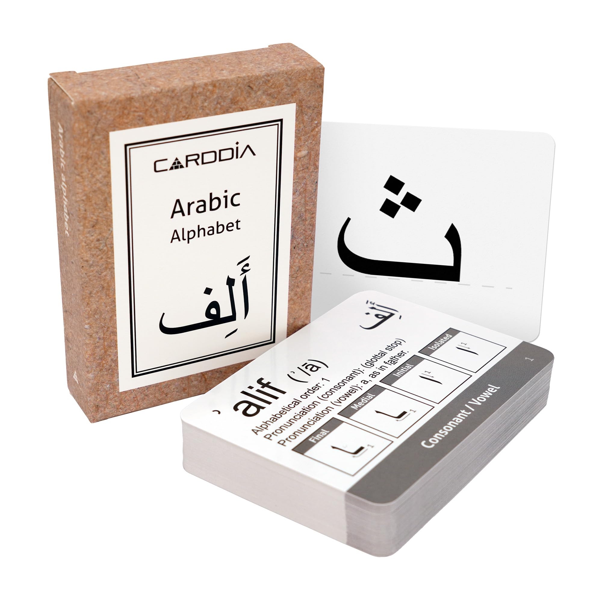 Amazon CARDDIA Arabic Alphabet Educational Flashcards Includes Consonants Vowels Diacritics And Numerals Ideal For Arabic Language Beginners Toys Games