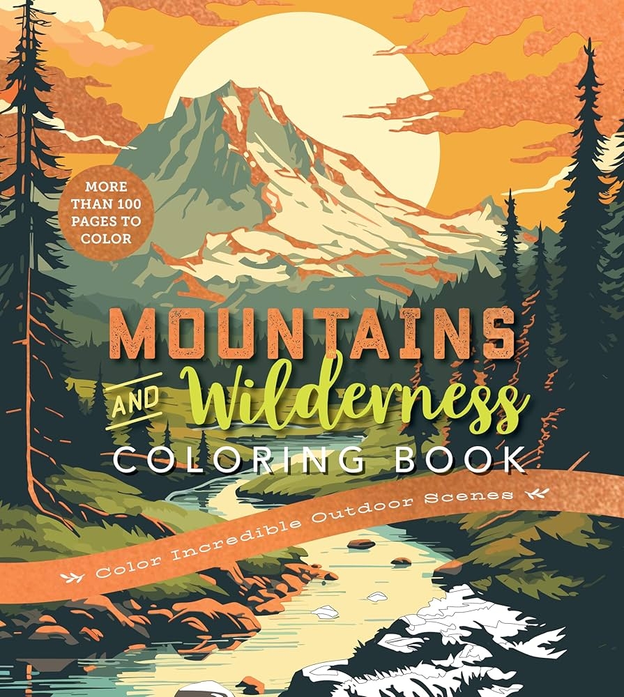 color mountain coloring pages