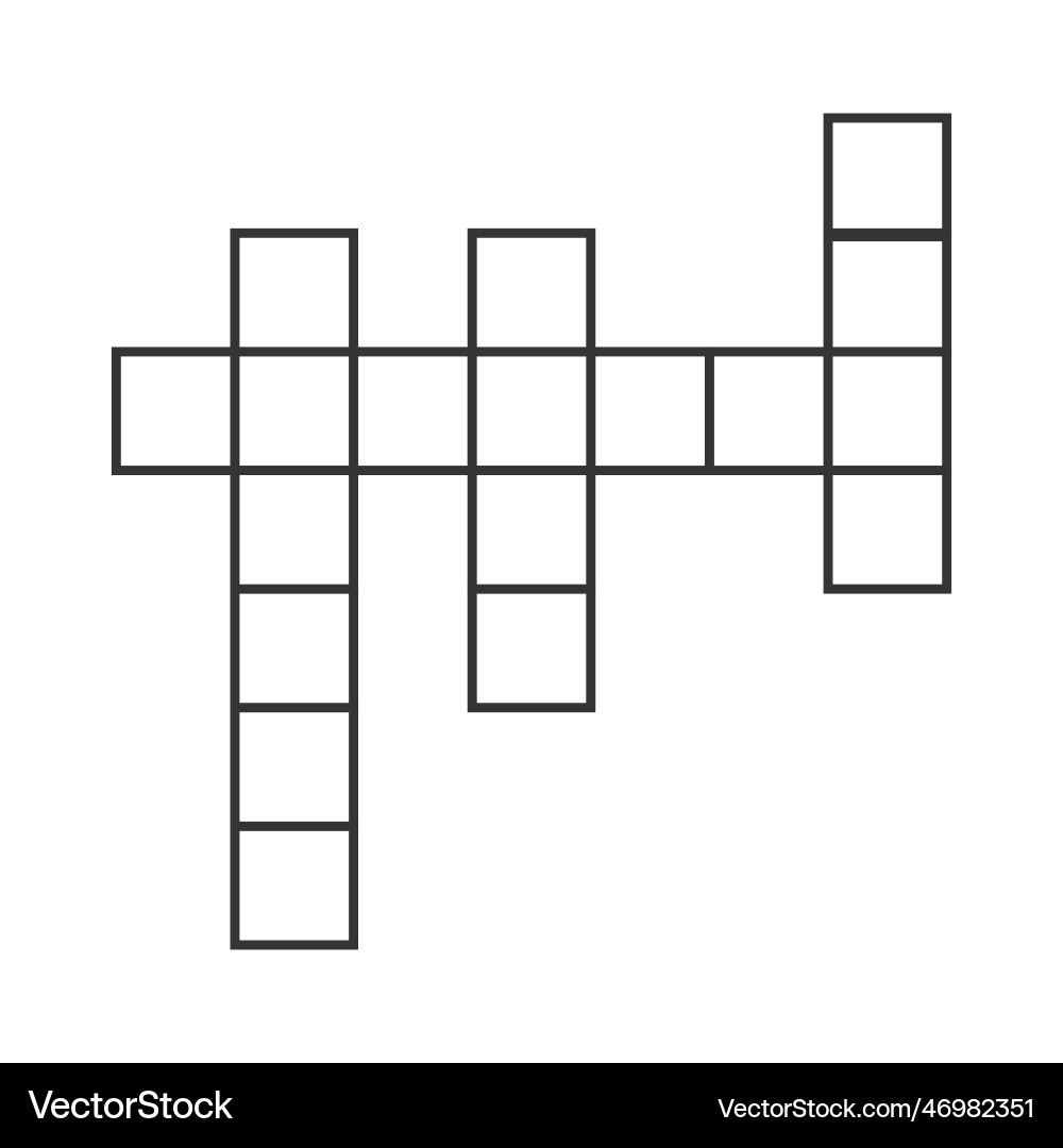 blank crossword puzzle template