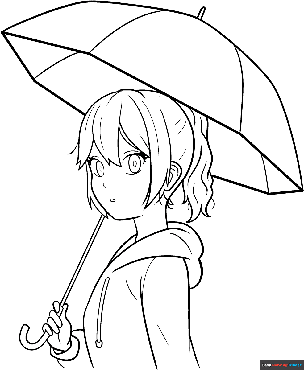 anime girl coloring pages