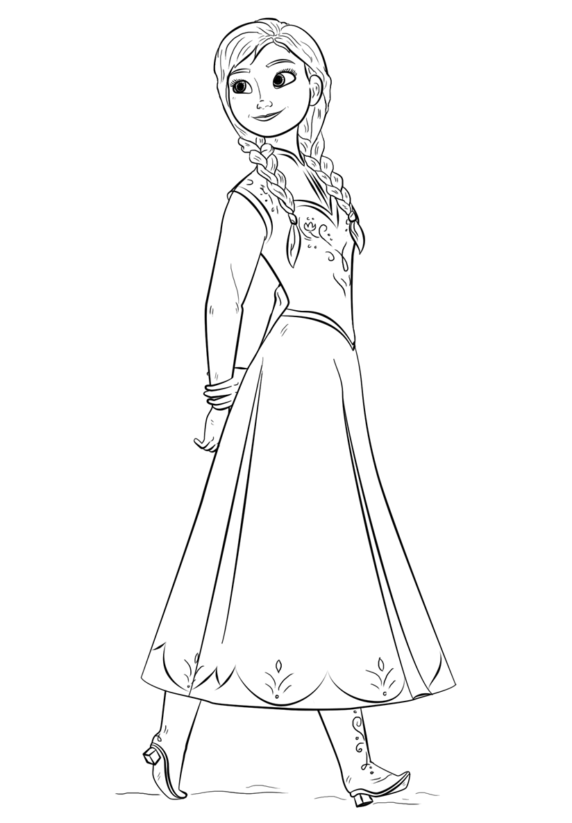 frozen movie pictures to color