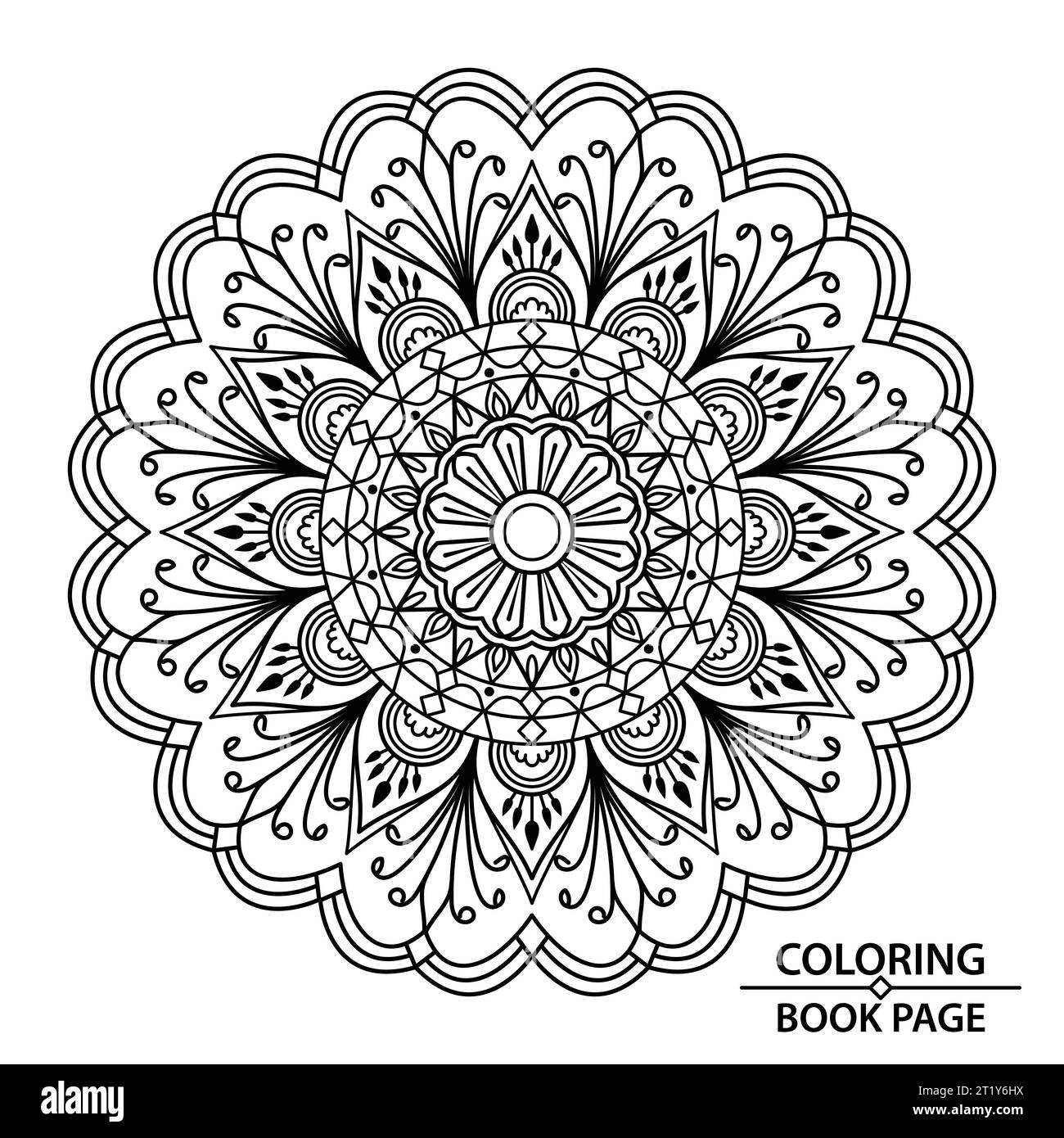mandala coloring book pages