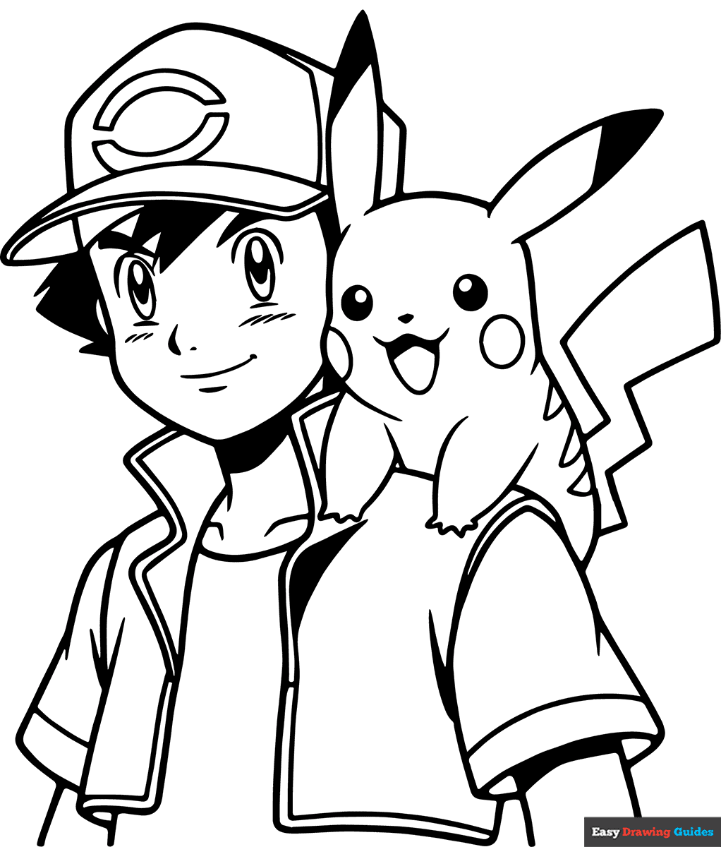 pikachu printable coloring pages