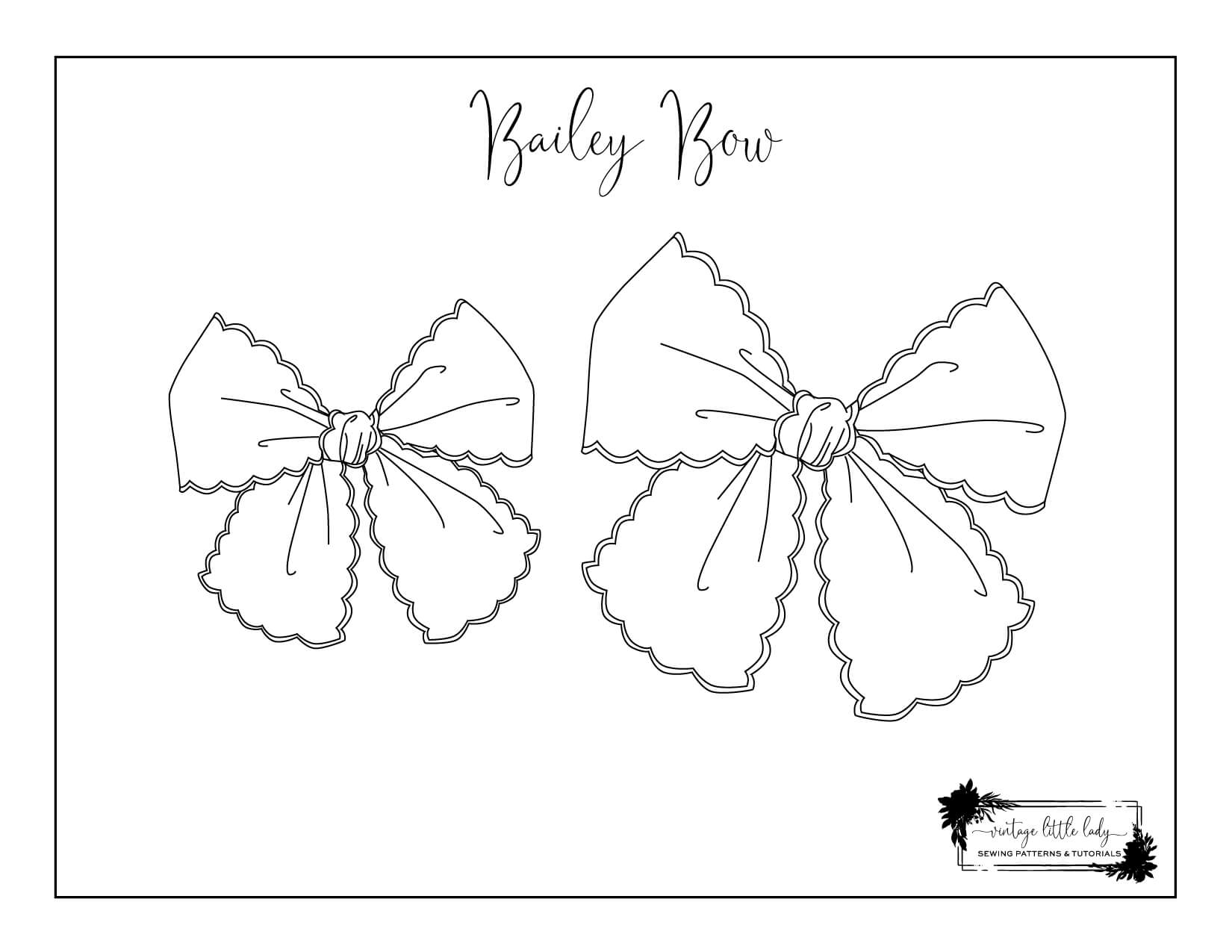 bow pictures to color