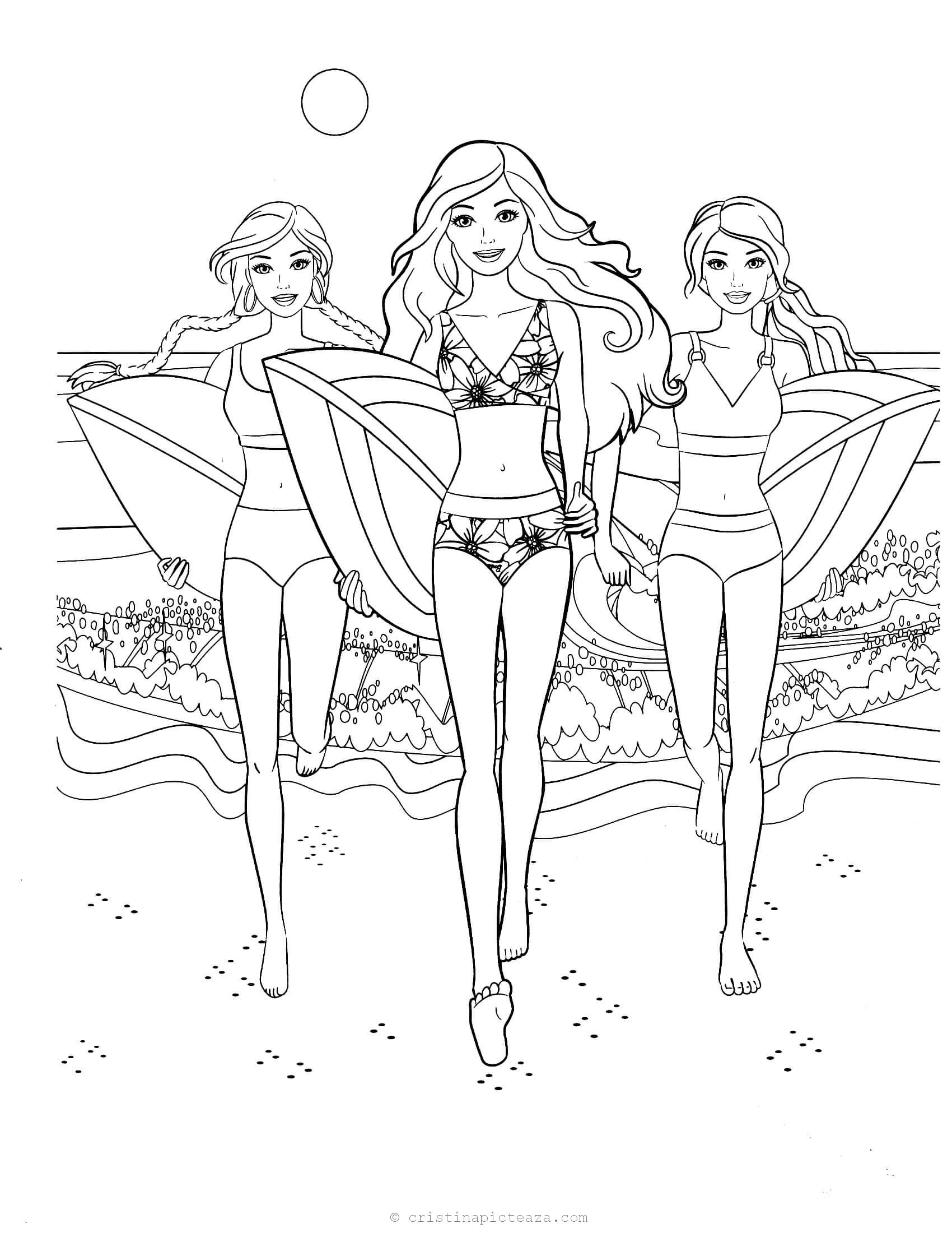 Barbie Coloring Pages Drawing Sheets With Barbie And Her Friends Barbie Coloring Pages Drawing Sheets With Barbie And Her Friends