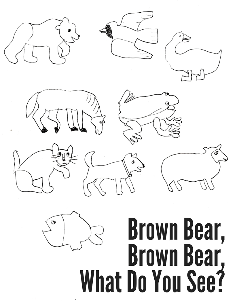 Brown Bear Brown Bear Coloring Sheet Mostly Montessori