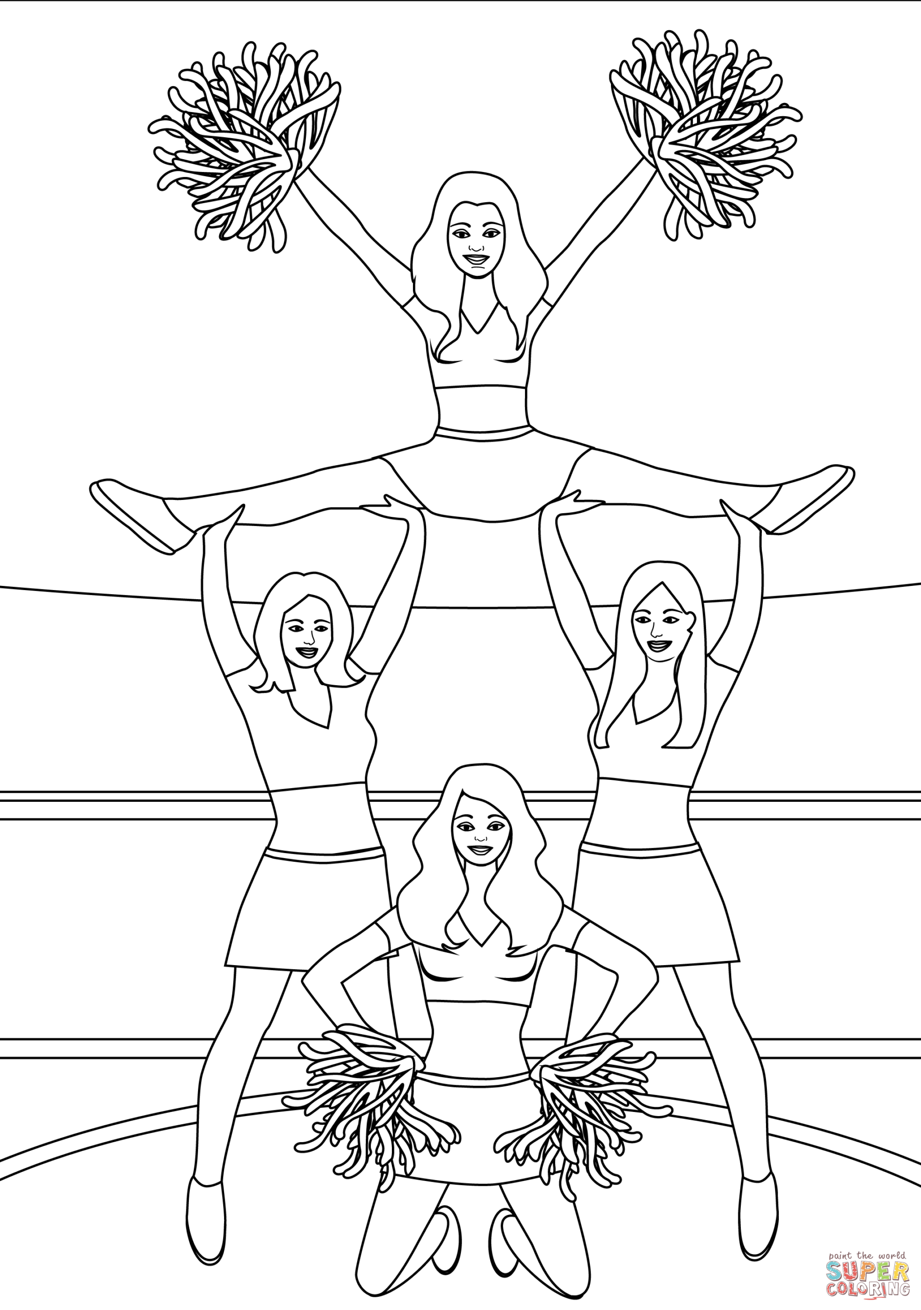 Cheerleading 35 Free Printable Coloring Pages Cheerleading 35 Free Printable Coloring Pages