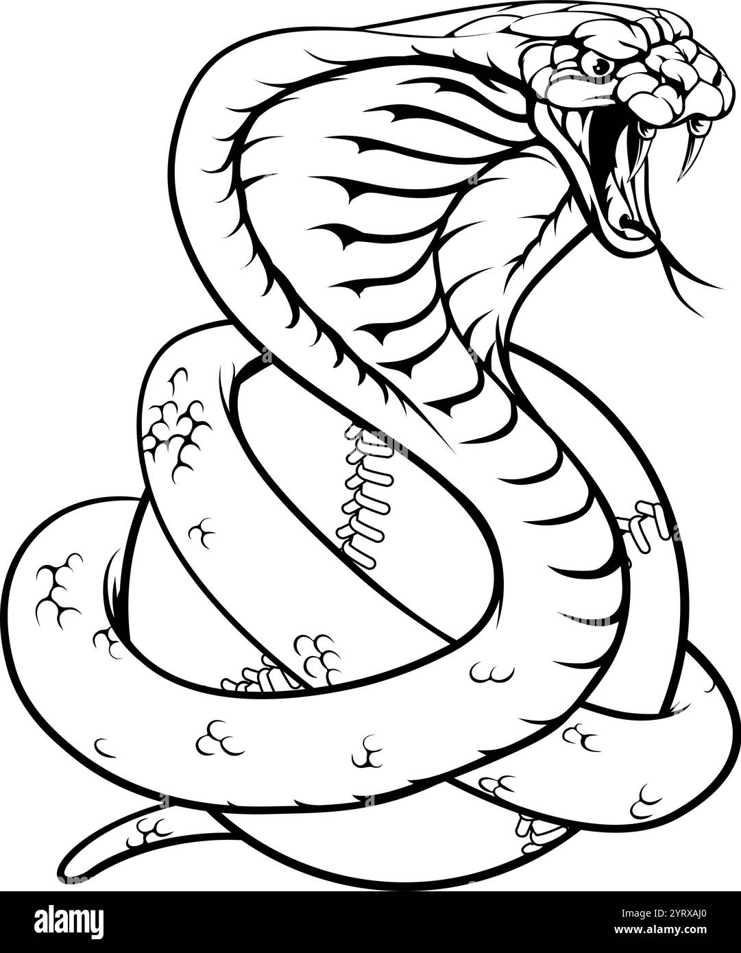 Cobra Snake Coloring Book Hi res Stock Photography And Images Alamy