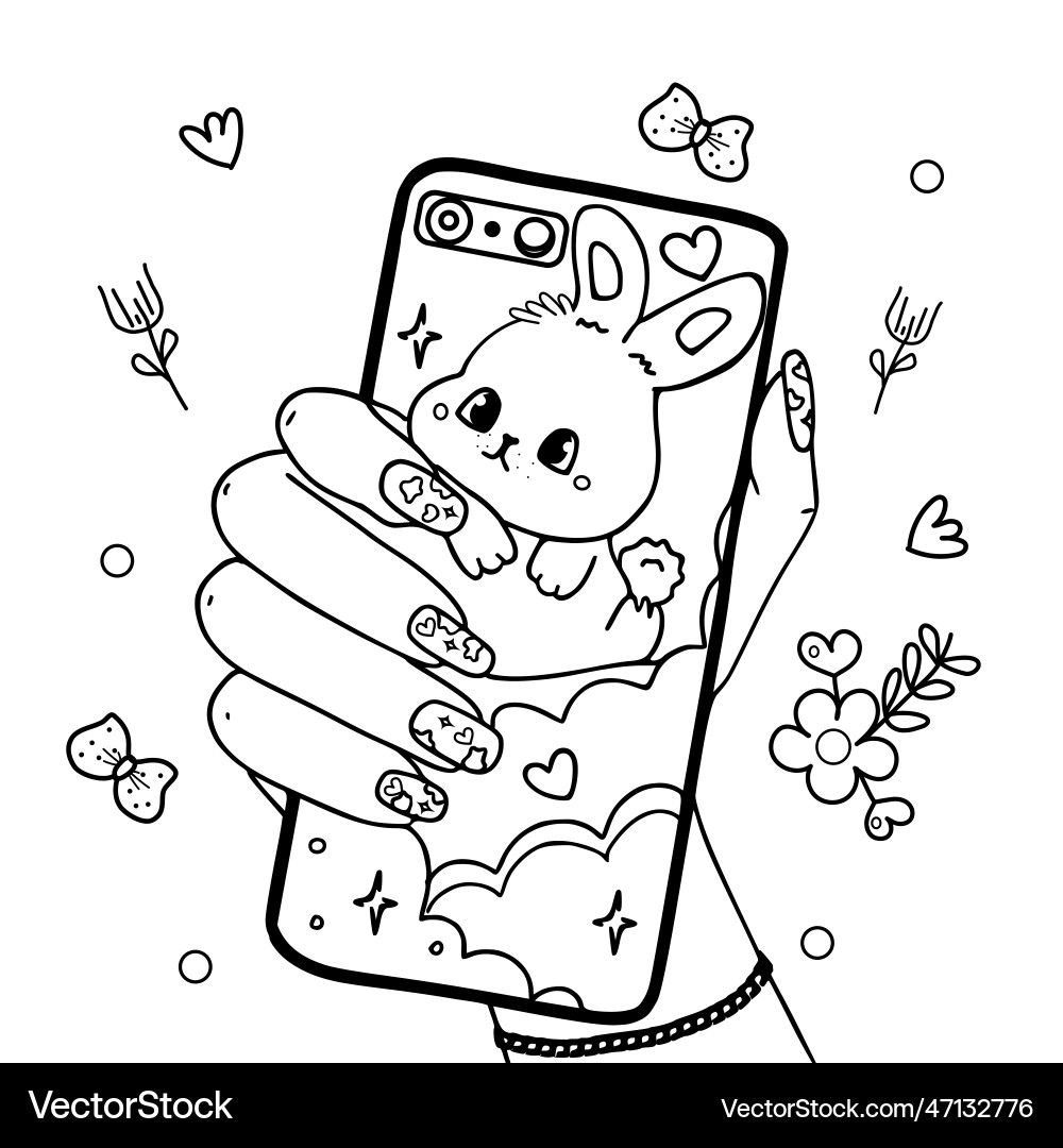 coloring pages of a phone coloring pages of a phone