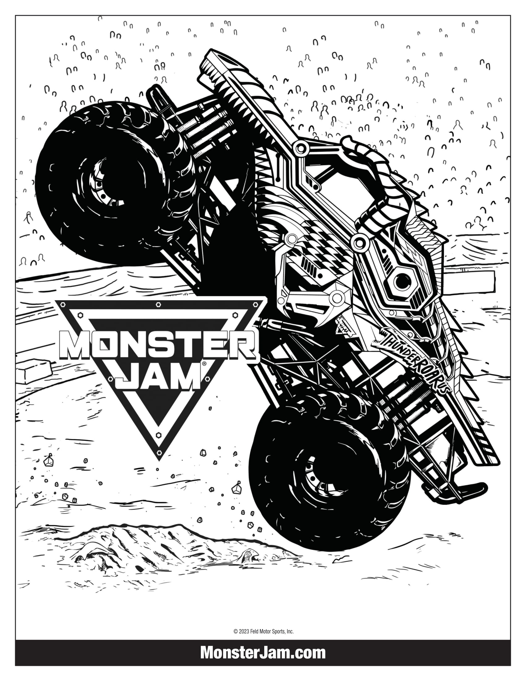 monster truck coloring pages