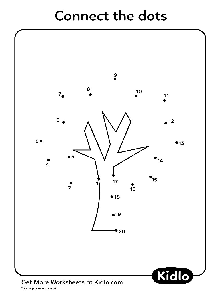 Connect The Dots 1 20 Activity Worksheet 28 Kidlo Connect The Dots 1 20 Activity Worksheet 28 Kidlo