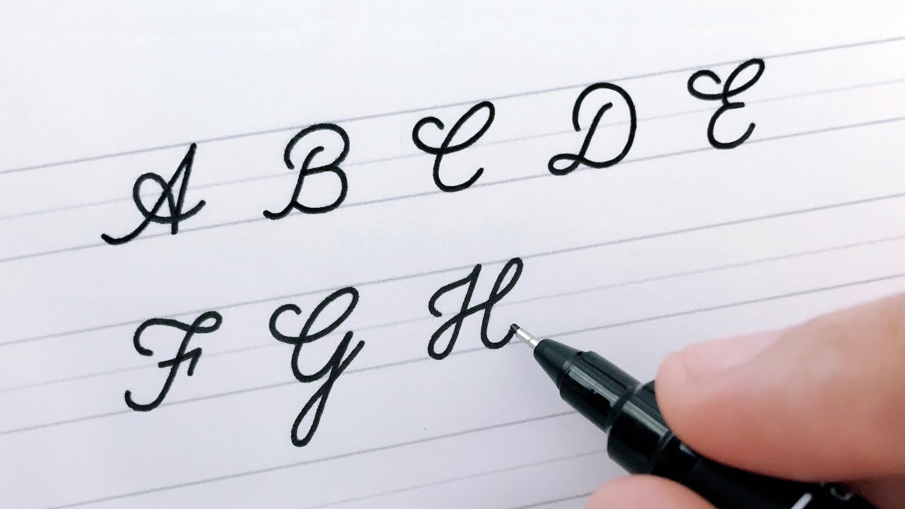 Cursive Writing Letters A To Z For Beginners Worksheets To Improve Handwriting YouTube