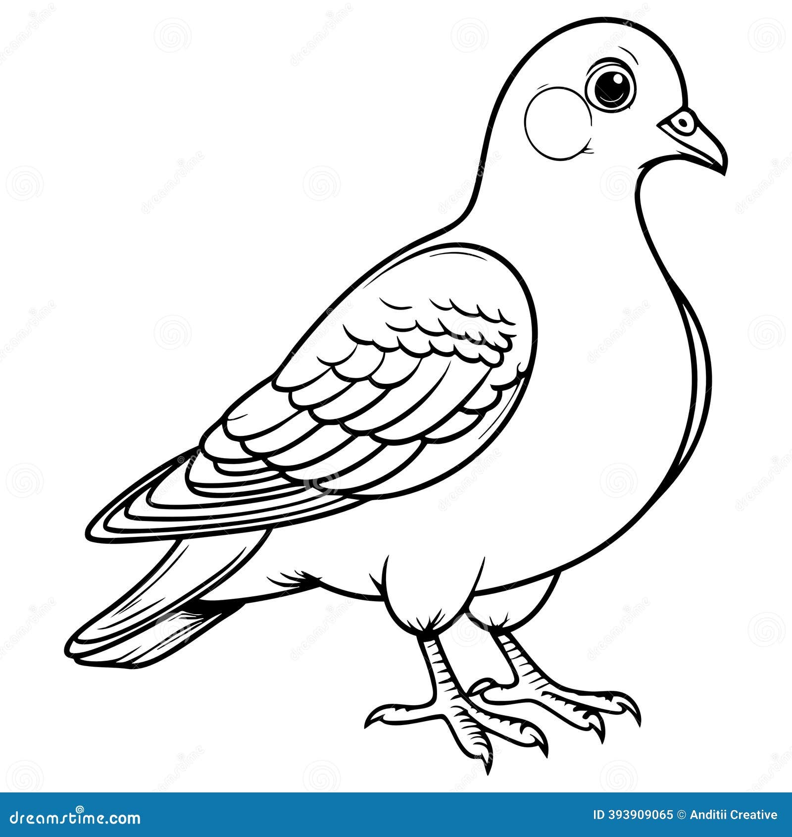 dove emoji coloring page