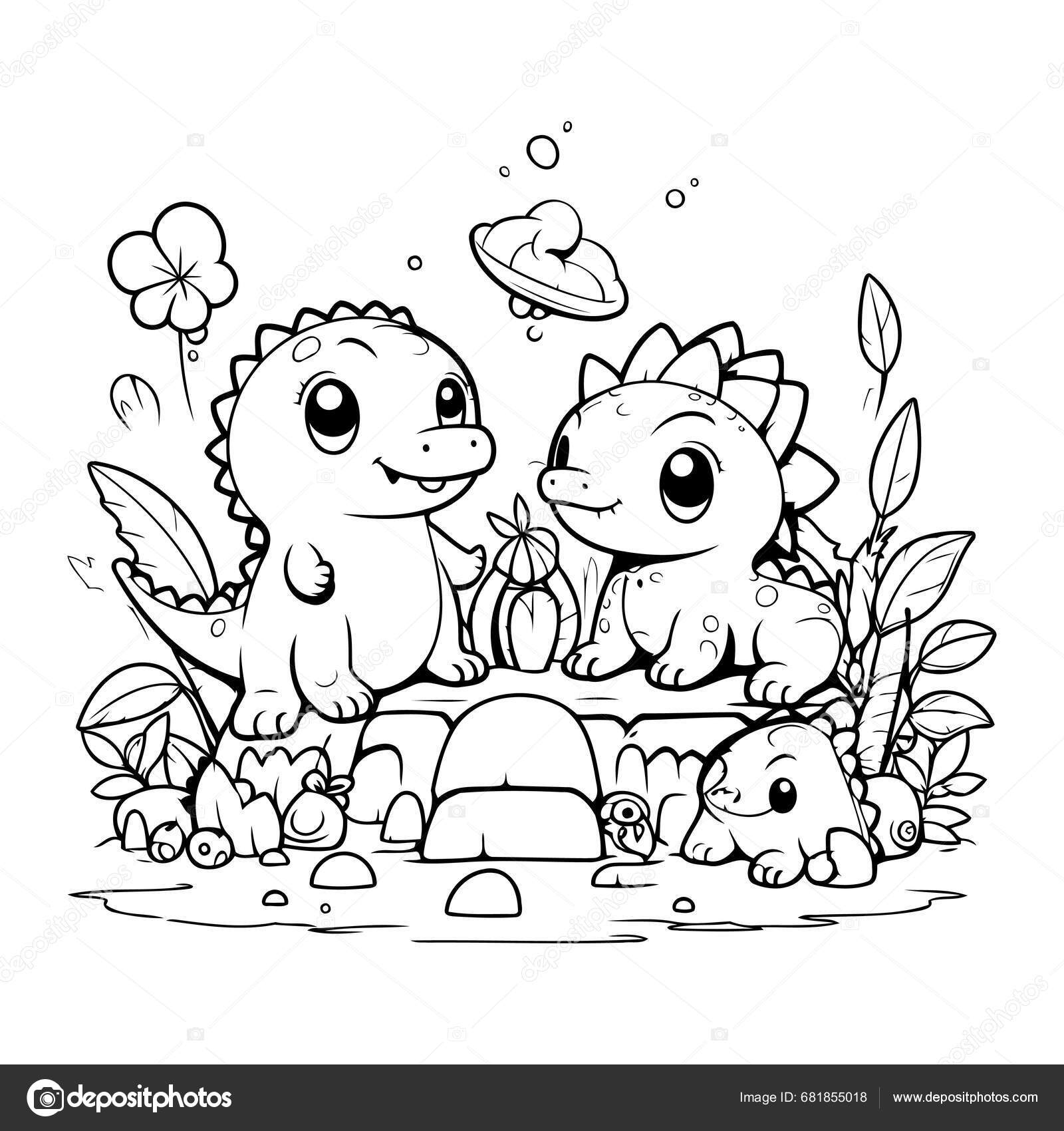 Cute Dinosaurs Family Coloring Book Vector Illustration Coloring Page Stock Vector By ibrandify 681855018 Cute Dinosaurs Family Coloring Book Vector Illustration Coloring Page Stock Vector By ibrandify 681855018