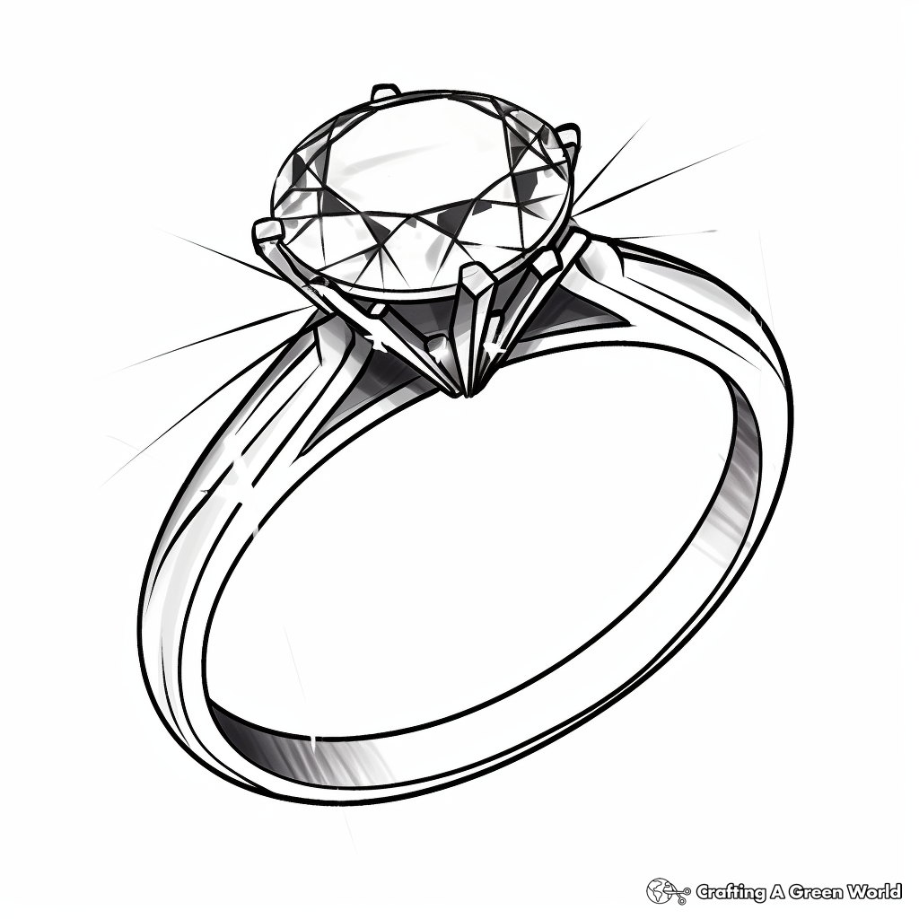 Diamond Coloring Pages Free Printable 