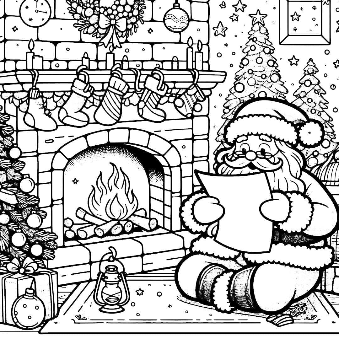 Dibujo Gratis Para Imprimir Colorear Pap Noel Leyendo Cartas Dibujo Gratis Para Imprimir Colorear Pap Noel Leyendo Cartas