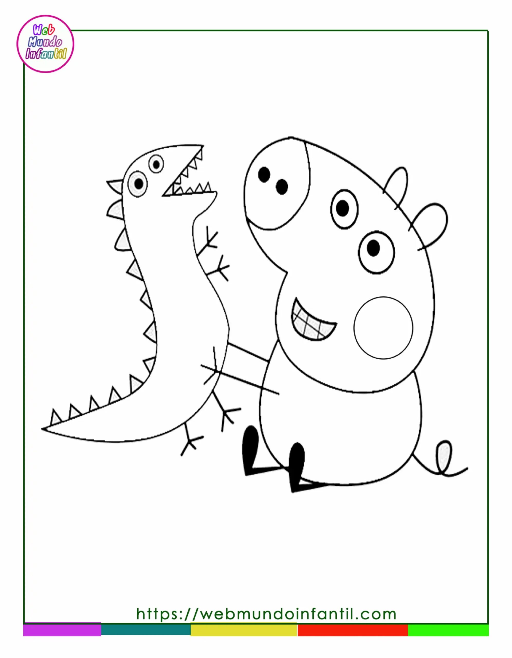 peppa pig para colorear