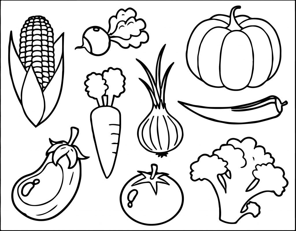 colouring pages for vegetables colouring pages for vegetables
