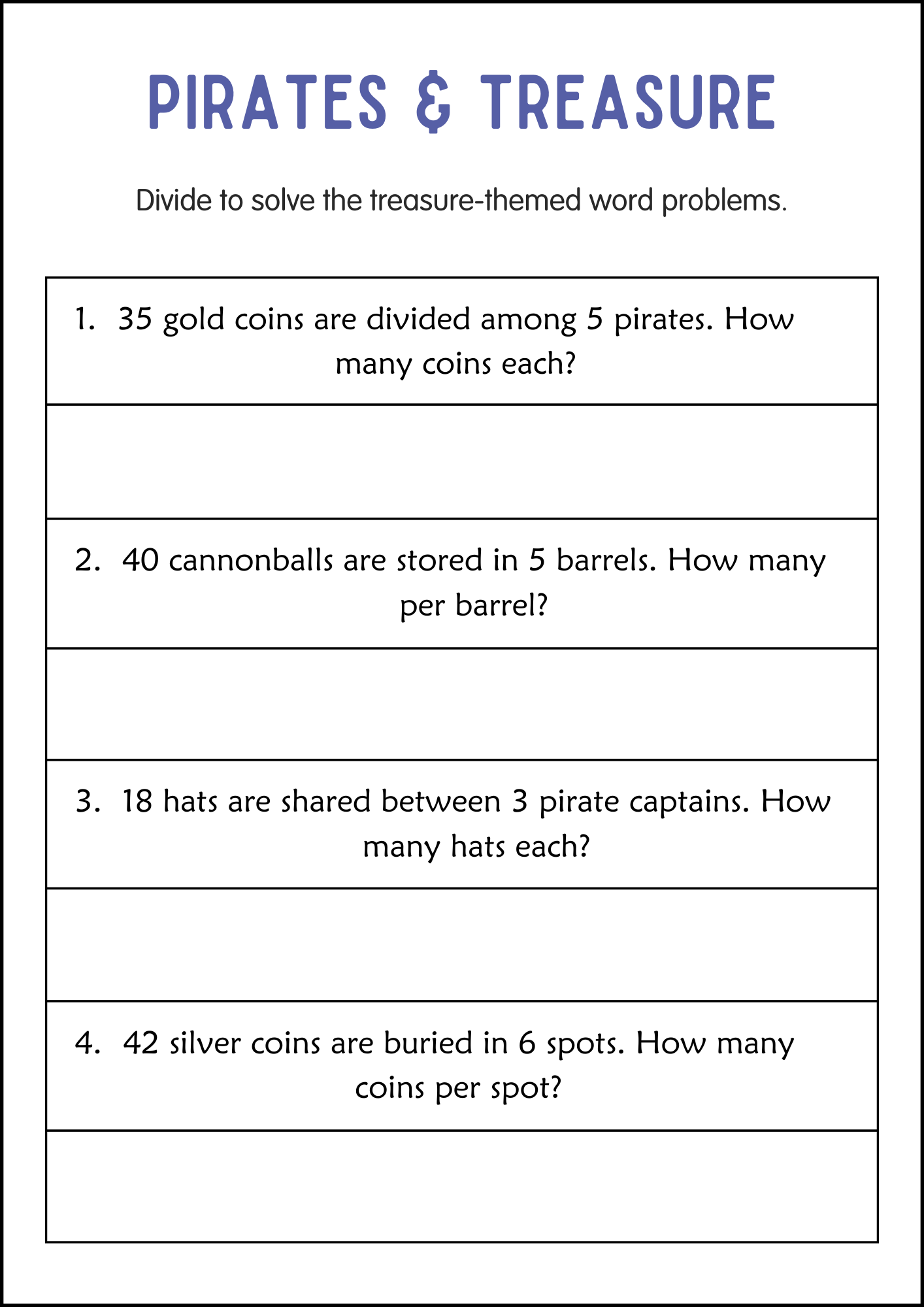 Division And Multiplication Word Problems Math Worksheets For Grade 2 3 4 Made By Teachers