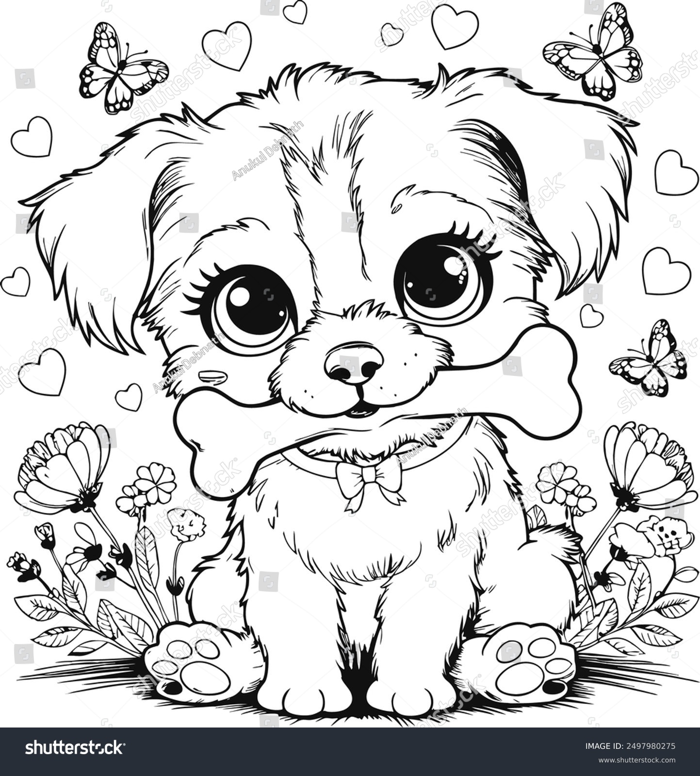 cute dog coloring pages