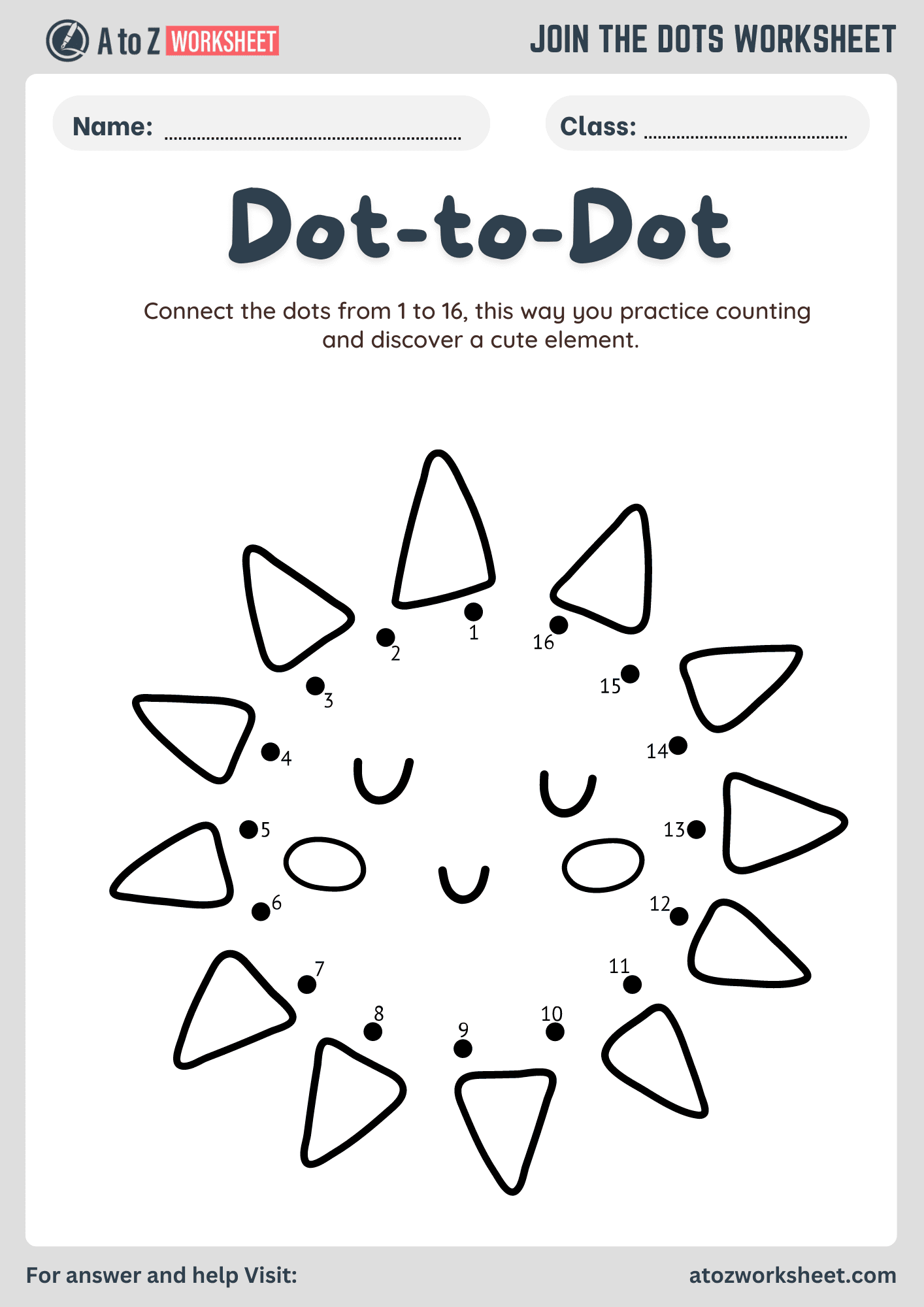 Dot To Dot Worksheet For Kids A To Z Worksheet Dot To Dot Worksheet For Kids A To Z Worksheet