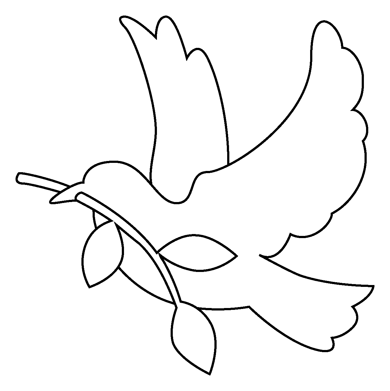 Dove Emoji Coloring Page Free Printable