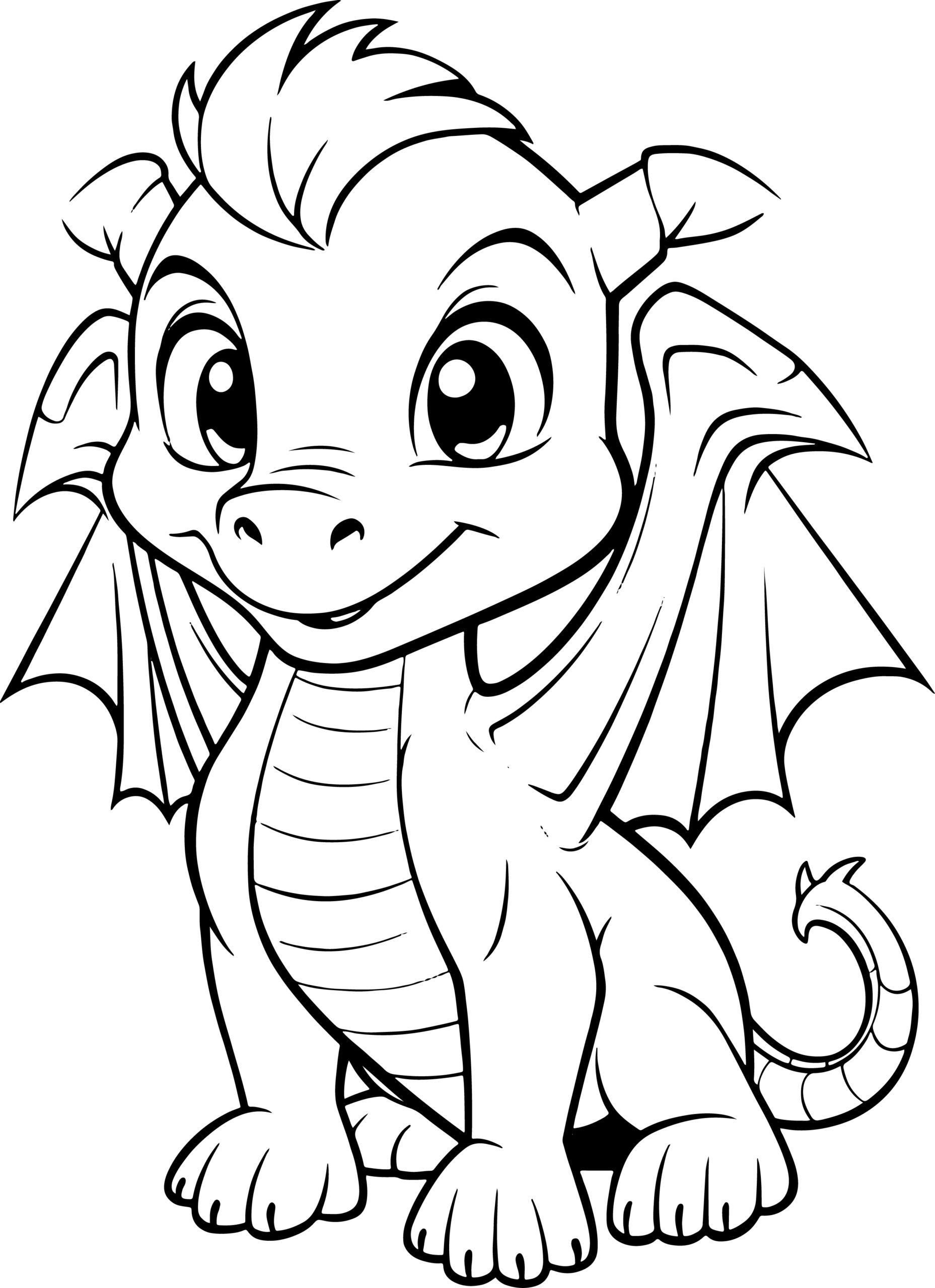 pictures to color of dragons