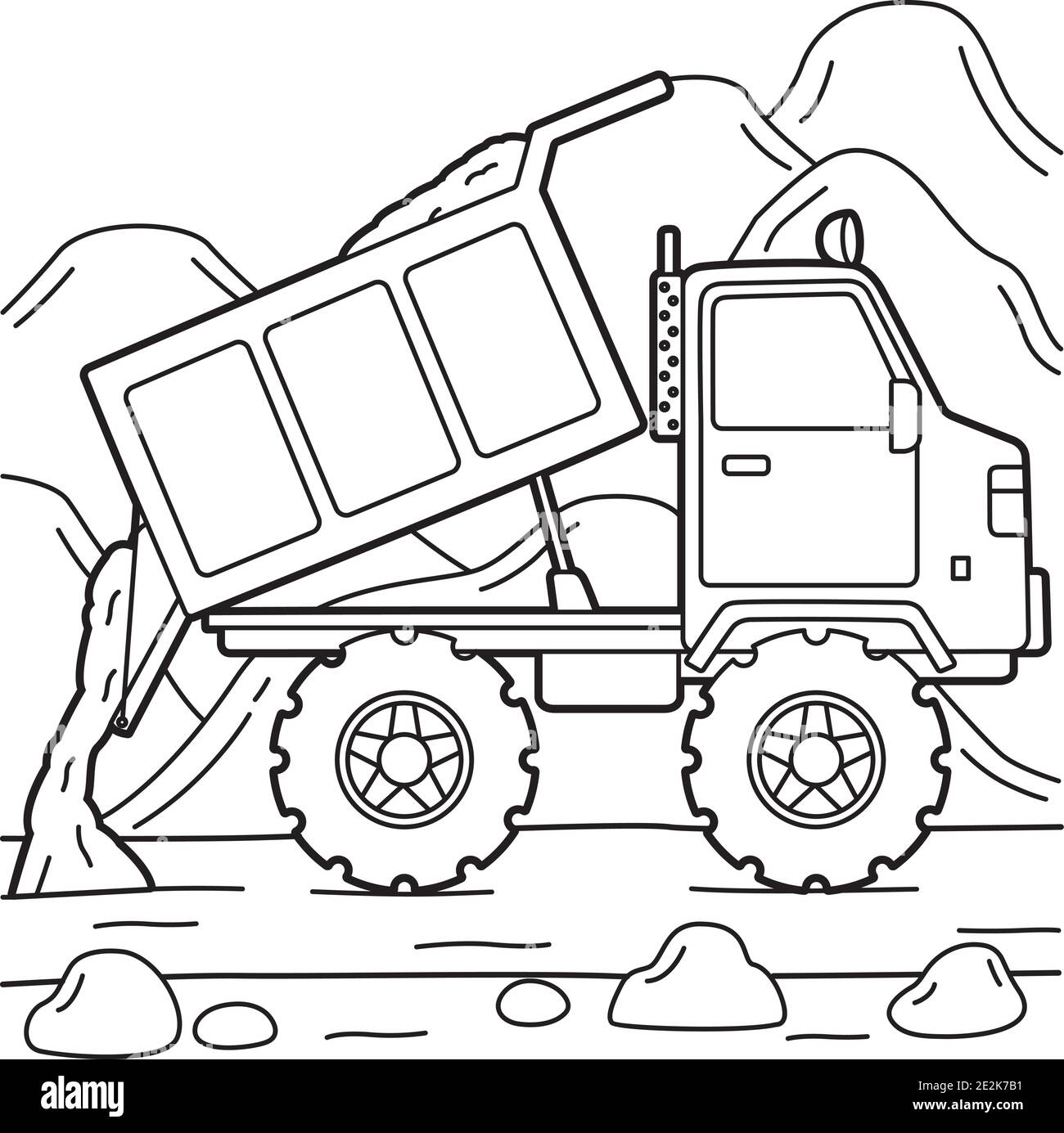 dump truck coloring page dump truck coloring page