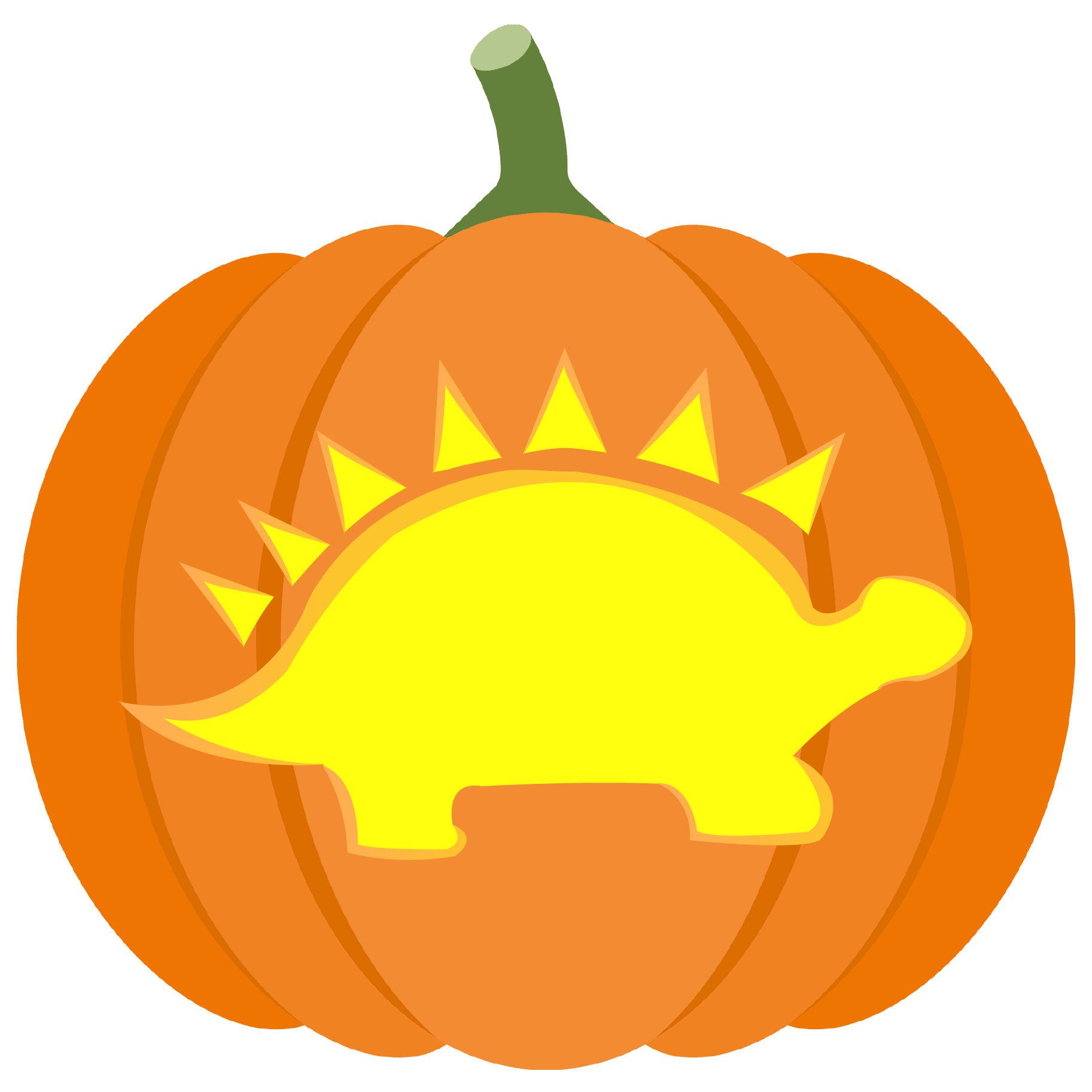 Easy Dinosaur Pumpkin Stencil Free Printable Paper raft Templates
