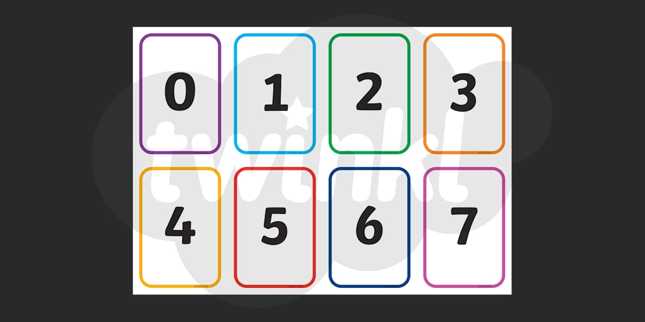 Editable Printable Number Cards 0 10 Twinkl USA