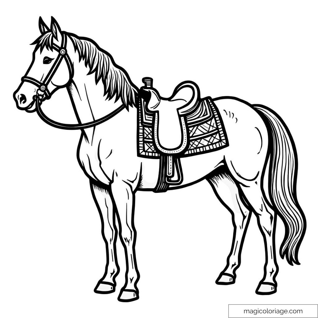 horse printable colouring pages